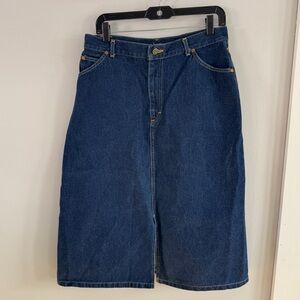 Vintage 90s Lee Denim Midi Skirt